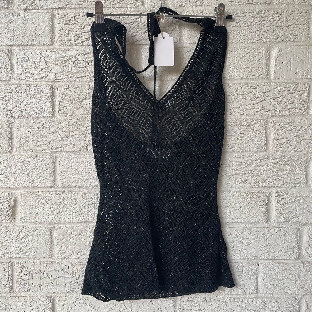 Dolce and Gabbana mesh halter top